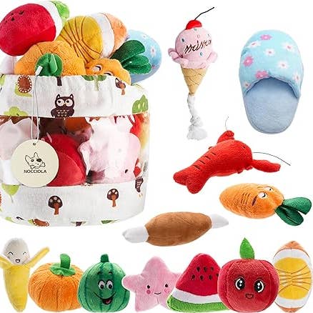 Nocciola 5 PCS Single Flip Flop Dog Squeaky Toys for wholesale by Nocciola
