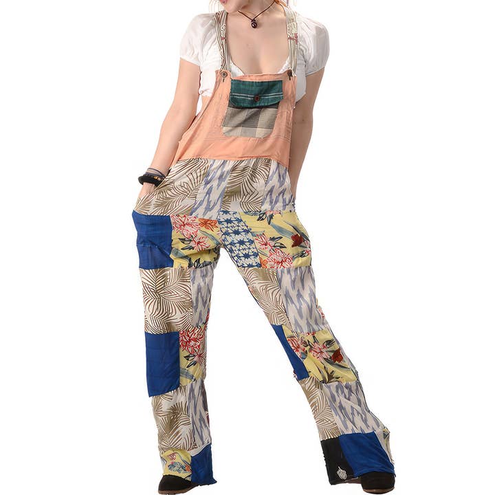 Gypsy Rose - Wholesale Overalls - Women's - Recycled Patchwork Overalls