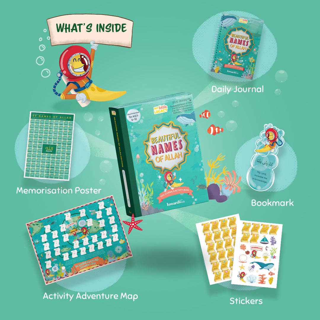 Towards Faith - Wholesale Religion Book - Names of Allah Kids Journal & Activity Book1