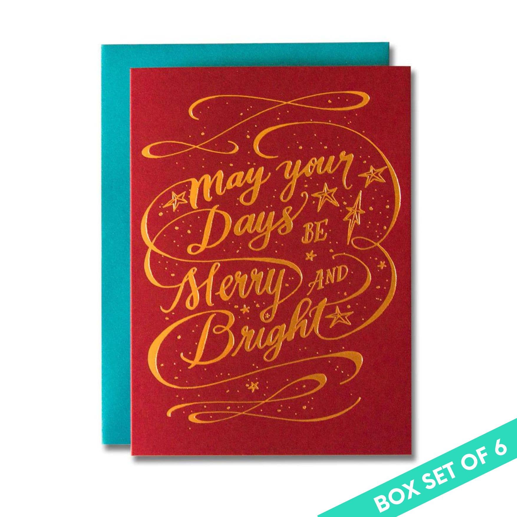 Ladyfingers Letterpress – wholesale Julkort – Gatt Och Ljus Helgekort0