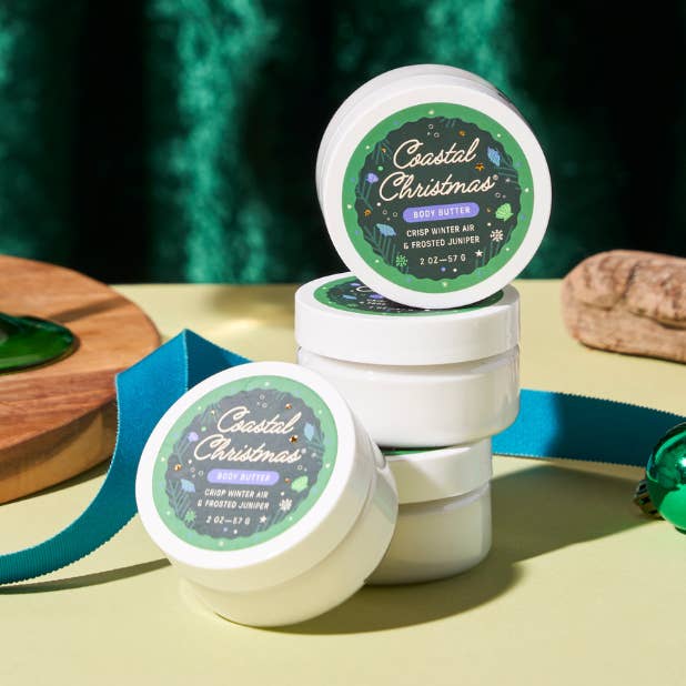 Travel Size Coastal Christmas® Body Butter (2oz) for wholesale by Old Whaling Company