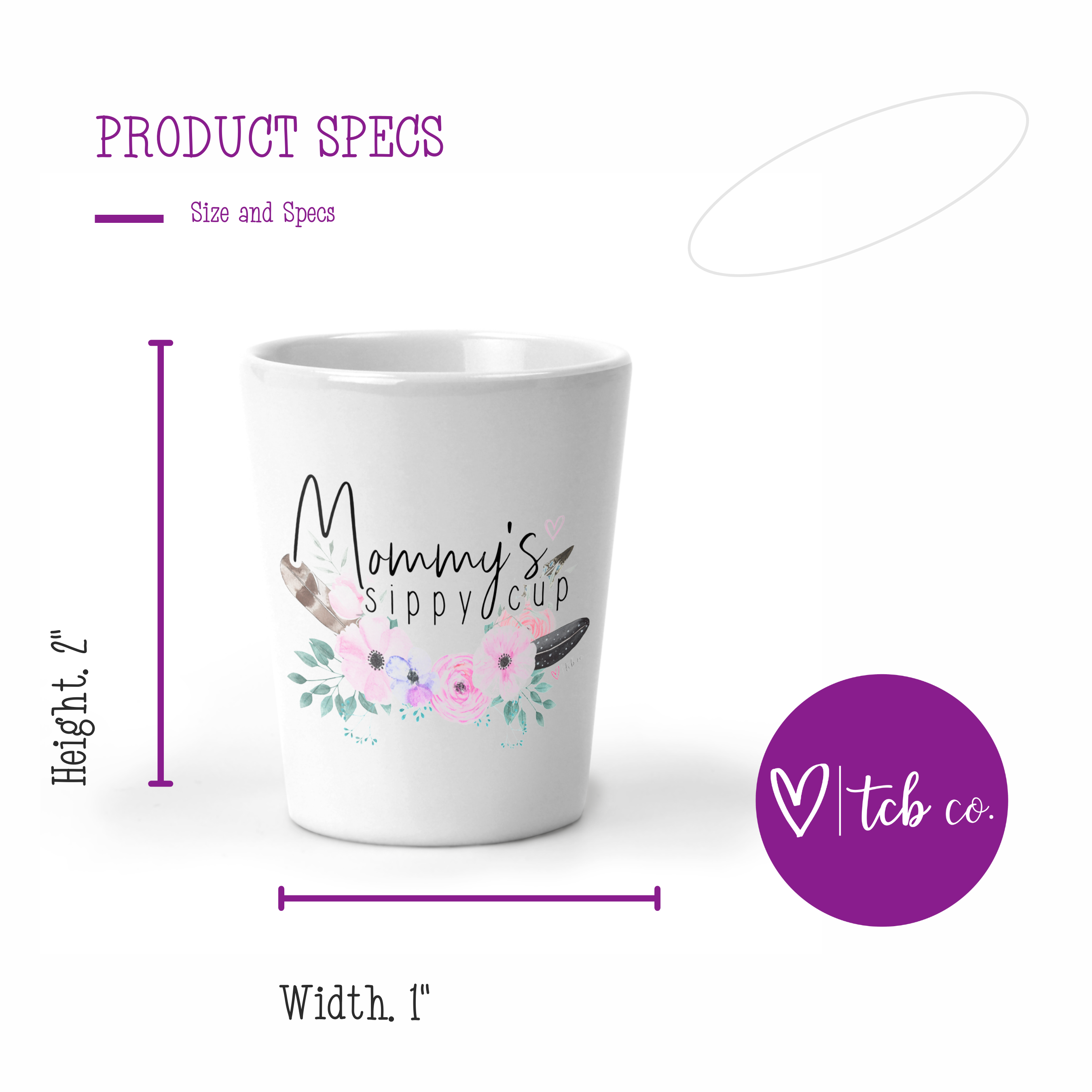 tcbco - Vente Verre à shooter - Verre à shot Mommy's Sippy Cup2