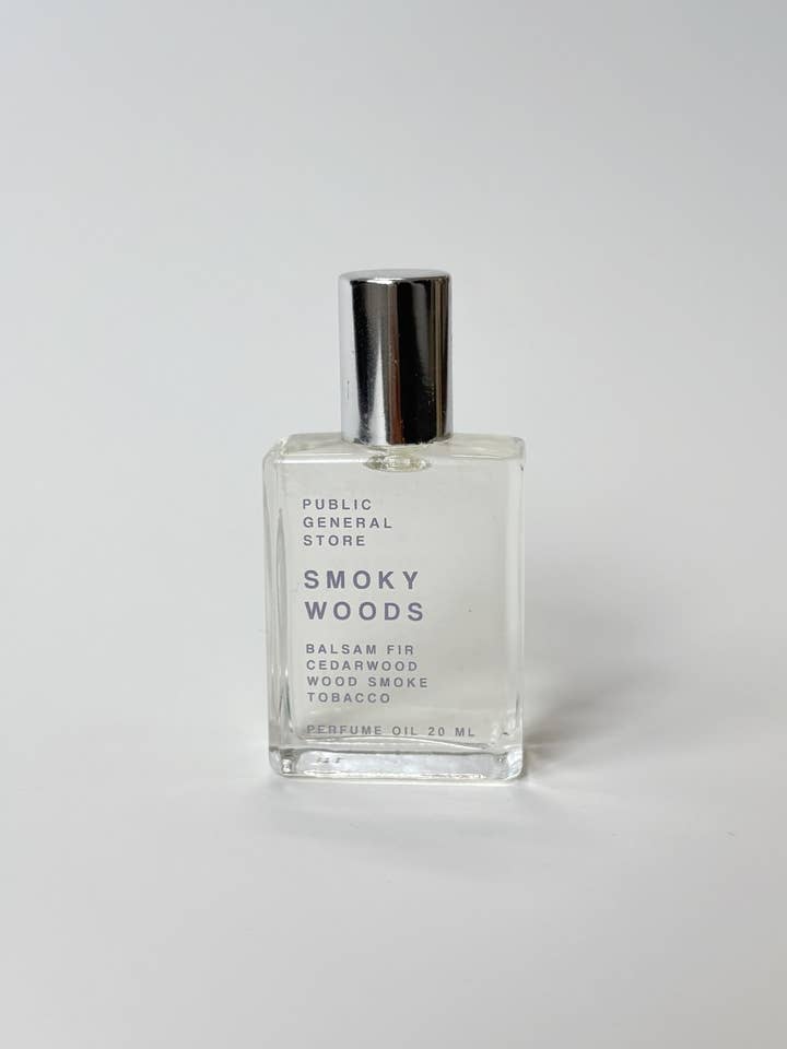 Smoky Woods Perfume Oil for wholesale by Public General Store inc