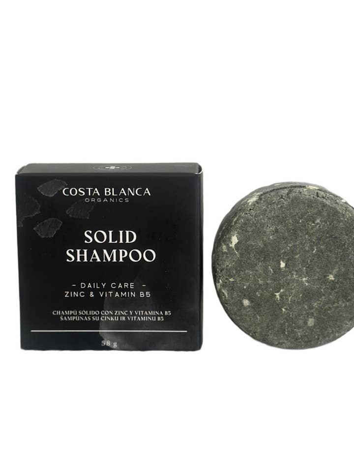 Shampooing Solide au Zinc – Barre de Shampooing Antipelliculaire pour la vente par Costa Blanca Organics