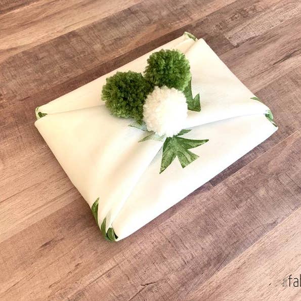 REMOVED BRAND - Wholesale Flat Wrap - Fabric Gift Wrap - Christmas Tree