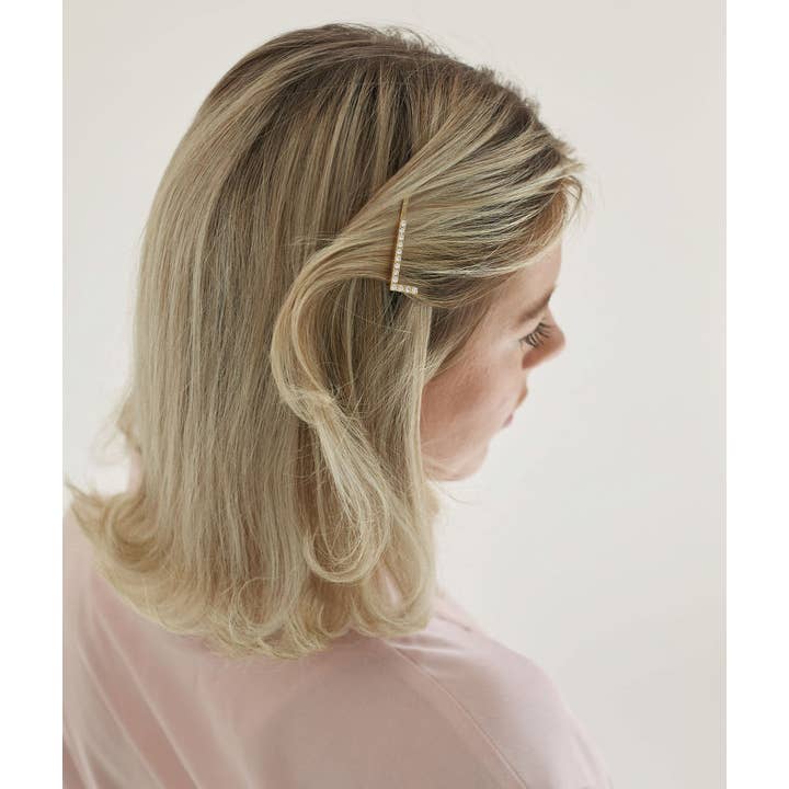 Six Stories – wholesale Hårklämma - Dam – Personlig Brudtärna Hair Slide - Guld