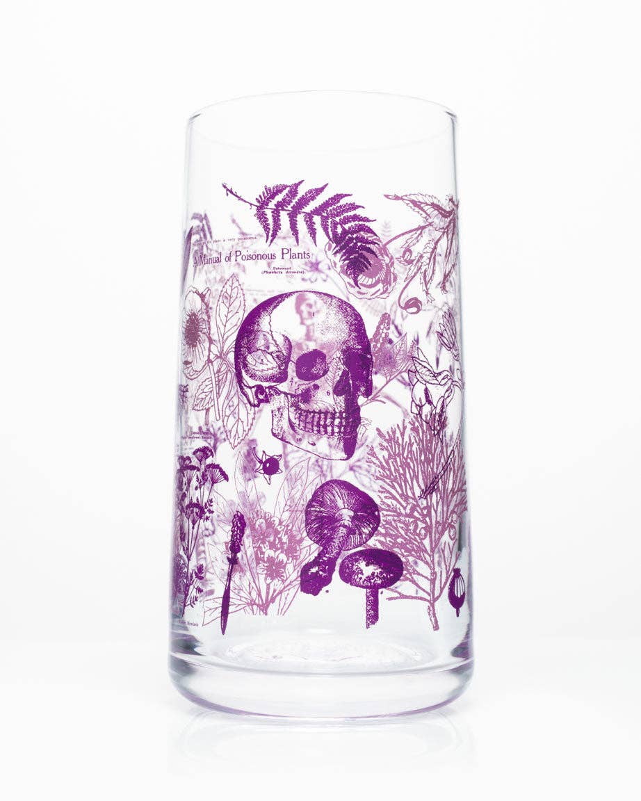 Cognitive Surplus - Wholesale Drinking Glass/Cup - Poisonous Plants Drinking Glass (Case of 4)2