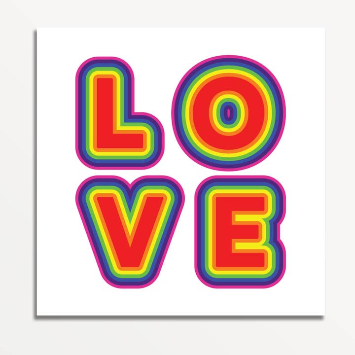 Carte Love is Love pour la vente par Neon Hotdog