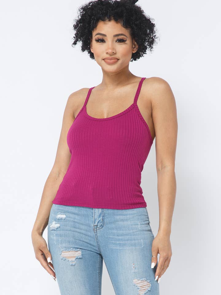 Julia by LoveJ - Wholesale Tank Top - Women's - Rib Racer Back Sleeveless Tank Top30