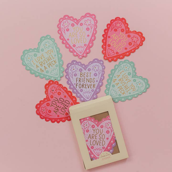 Pippi Post - Wholesale Valentine's Day Card - Hearts Specialty Greeting Cards Boxed Set3