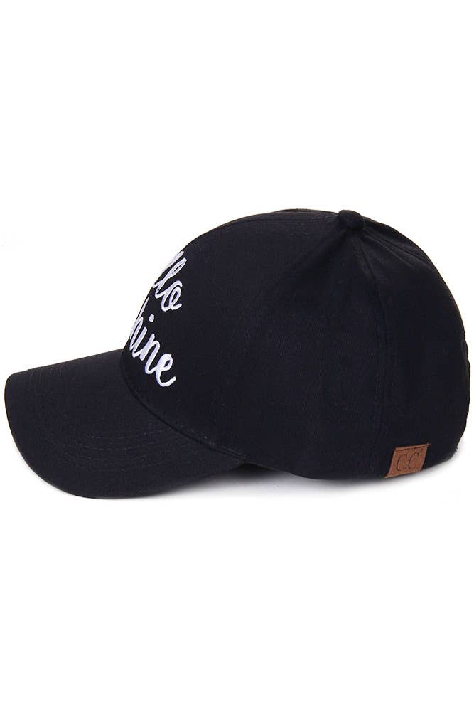 Hana - Wholesale Baseball Cap - Women's - C.C HELLO SUNSHINE Embroidered Baseball Cap14