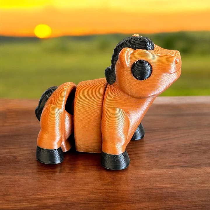 3D in Paradise - Wholesale Figurine Toy - Kids - Mini horse fidget figurine figures 3D printed