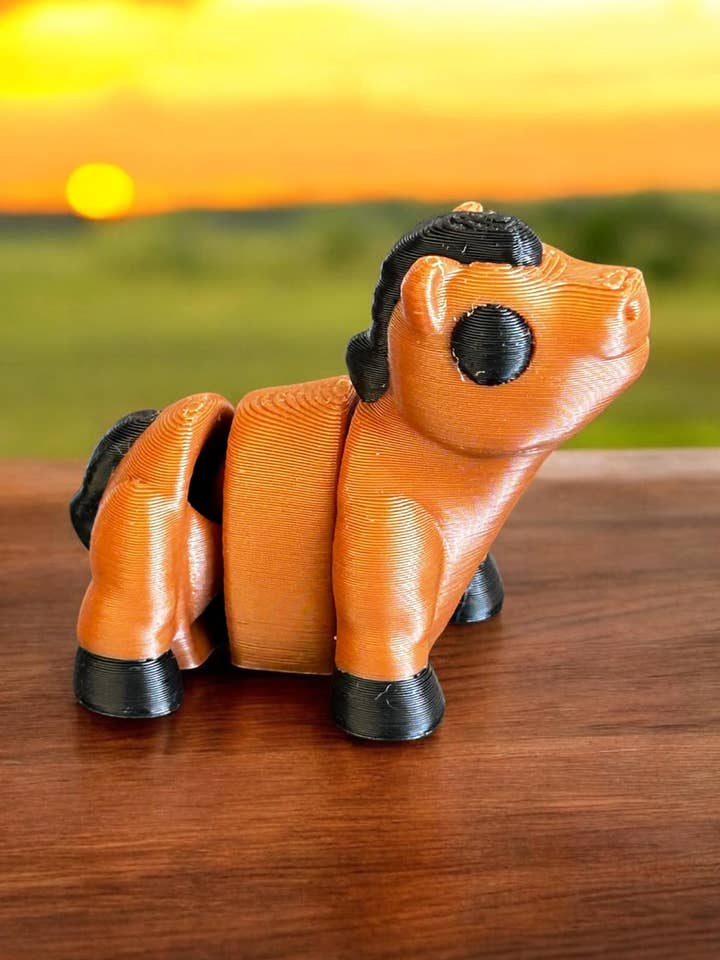 Mini-Pferd-Fidget-Figuren 3D-gedruckt für den Großhandel von 3D in Paradise