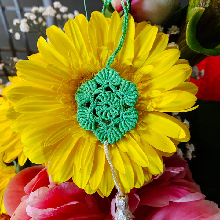 REMOVED BRAND – wholesale Nyckelringar - Dam – Handgjord grön nyckelring