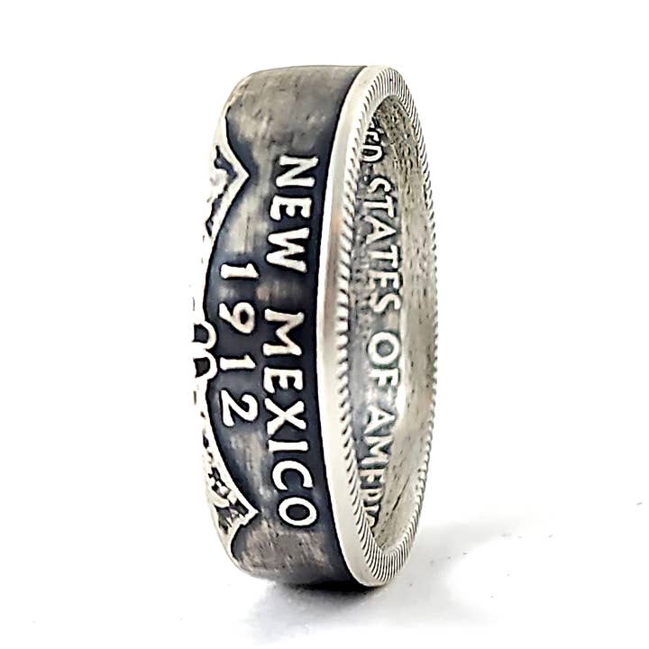 90% Silver New Mexico Quarter Ring for wholesale by Midnight Jo