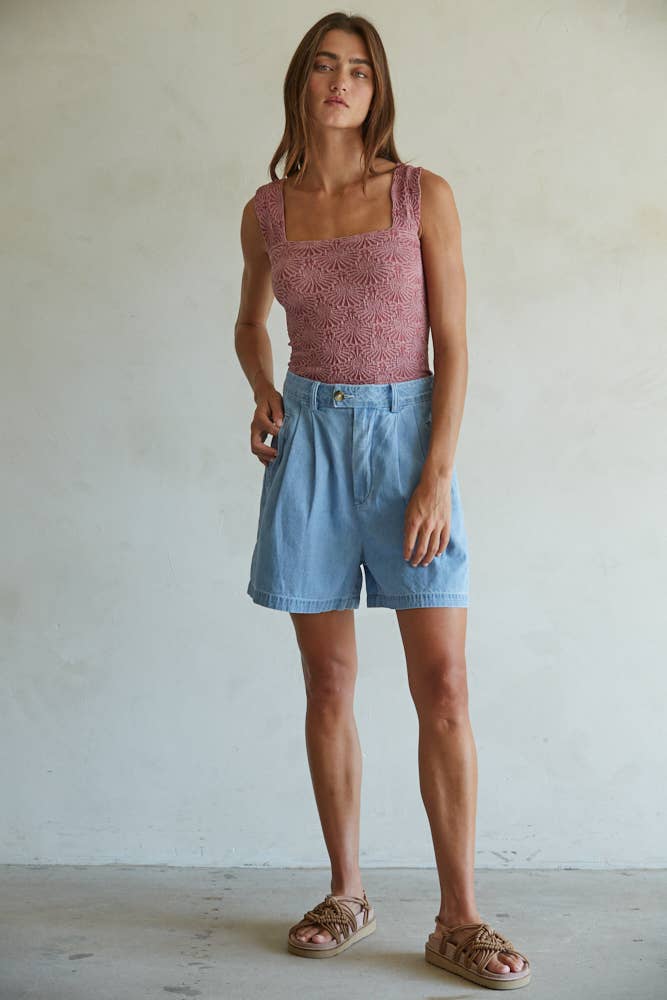 By Together - Wholesale Tank Top - Women's - S1239A | Knit Modal Nylon Spandex Seamless Jacquard Tank9