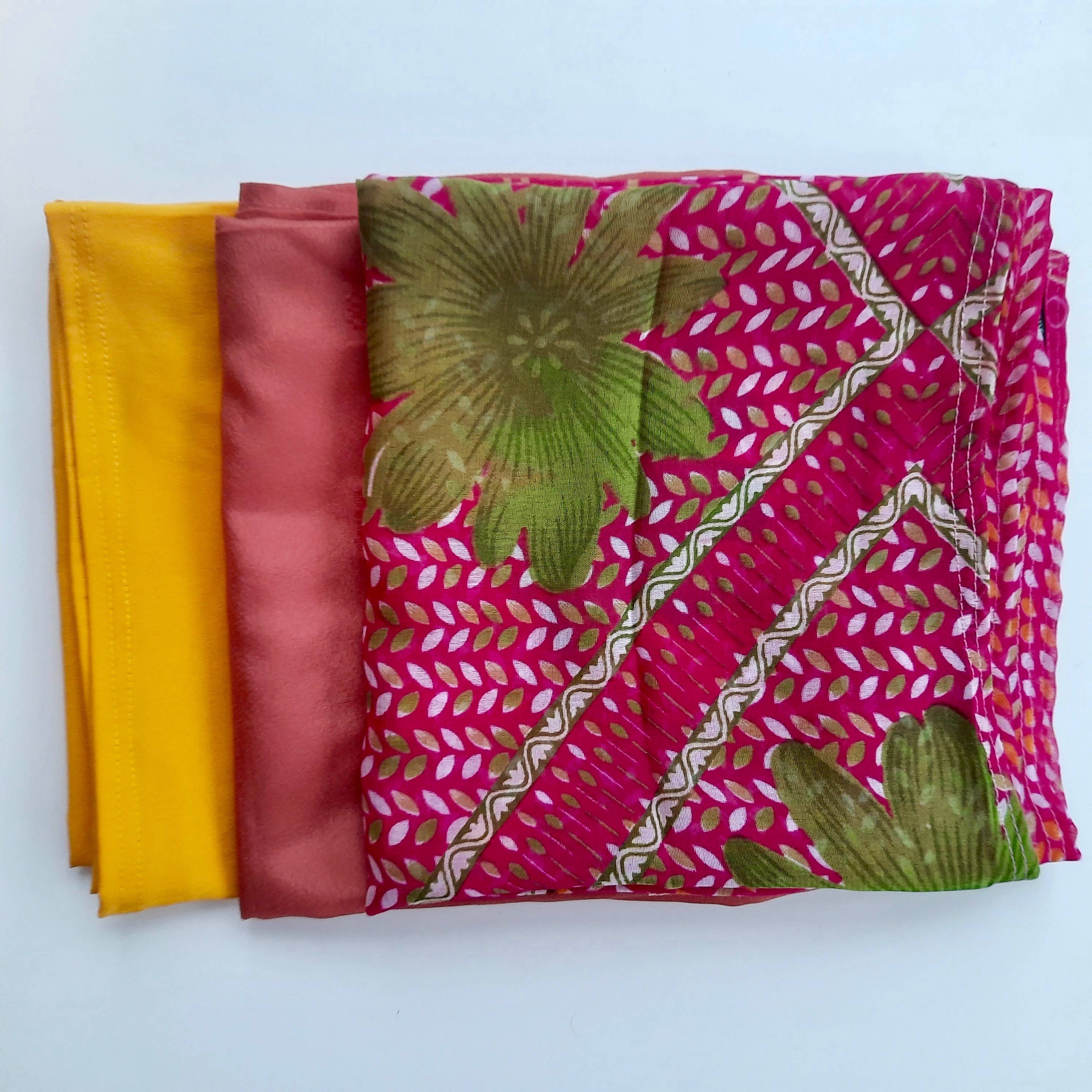 Green Frog India - Wholesale Flat Wrap - Upcycled Sari Furoshiki Re-Usable Gift Wraps3
