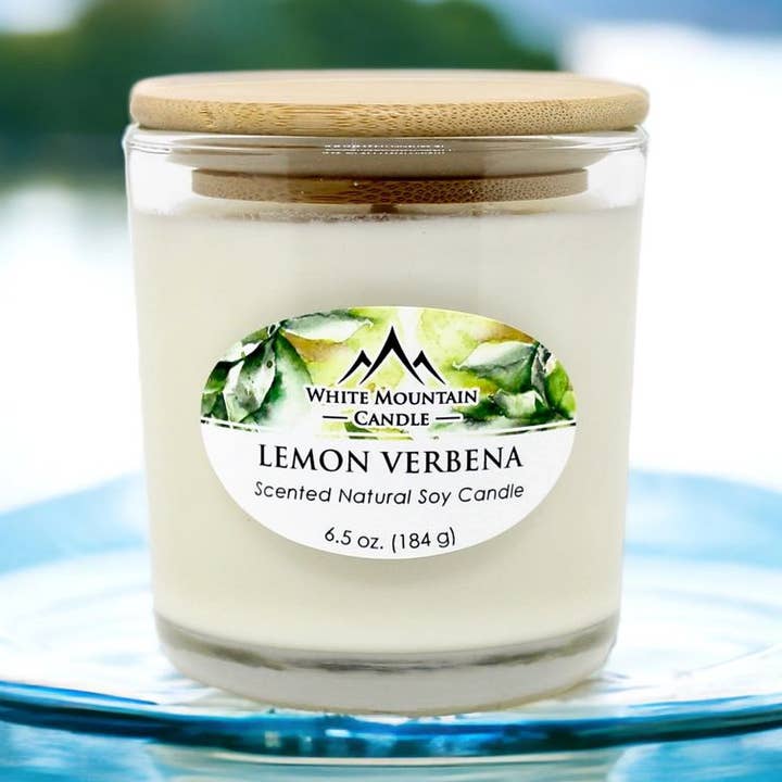 Lemon Verbena Handcrafted Soy Candles for wholesale by White Mountain Candle