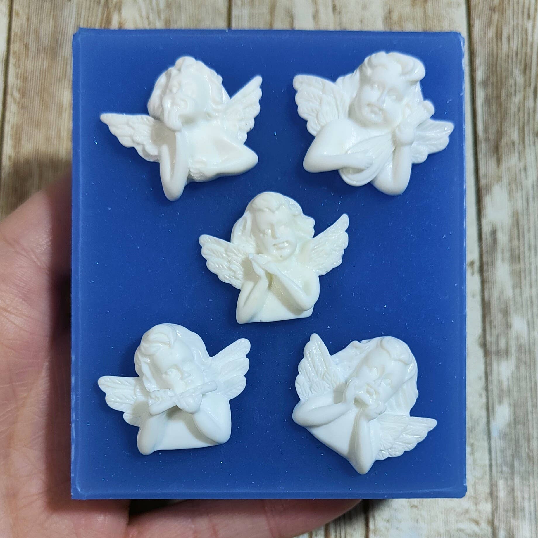 Serena Creazione di Serena Stampone - Vente Kit de bricolage - Moule Angioletti Putti 3cm en silicone pour résine et plâtre5