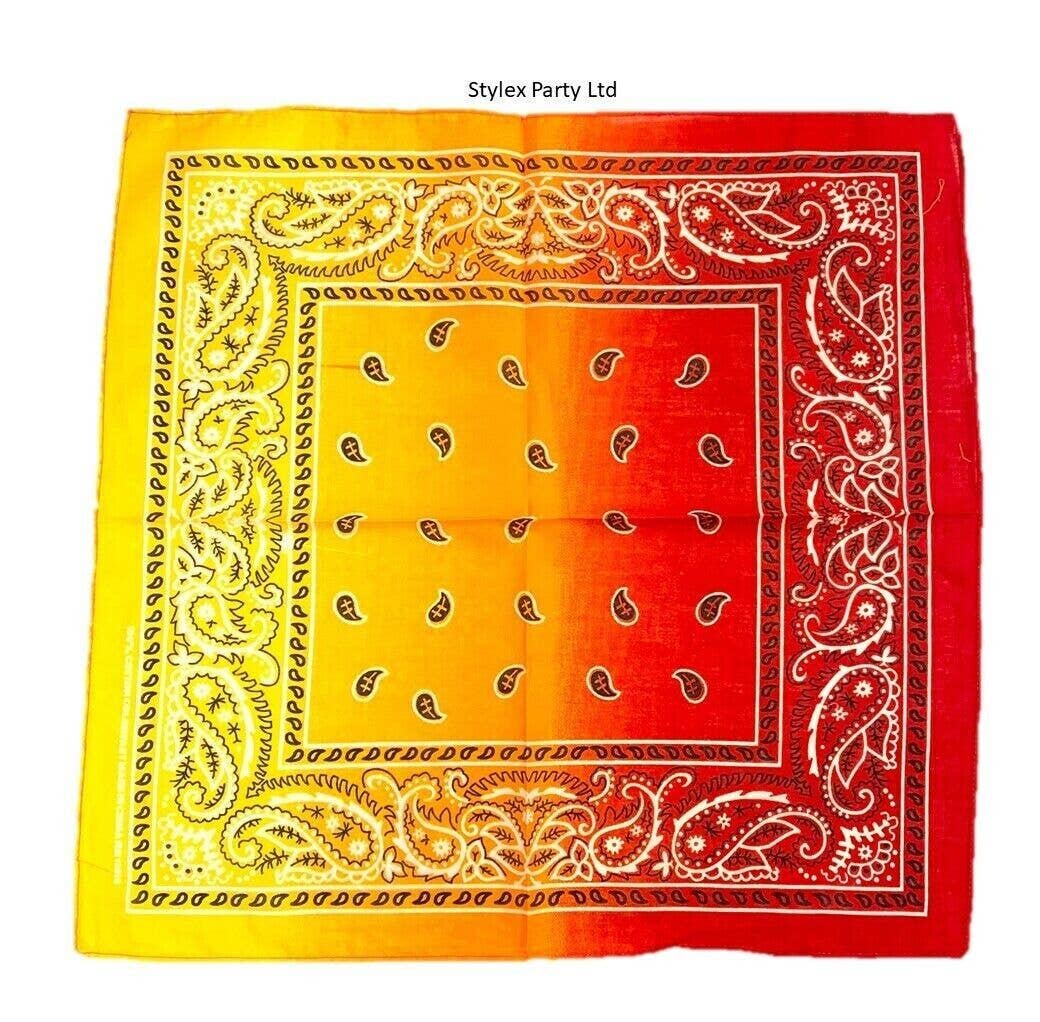 Stylex Party - Vente Bandana – femme - Écharpes Bandana Funky Design Paisley Headband25