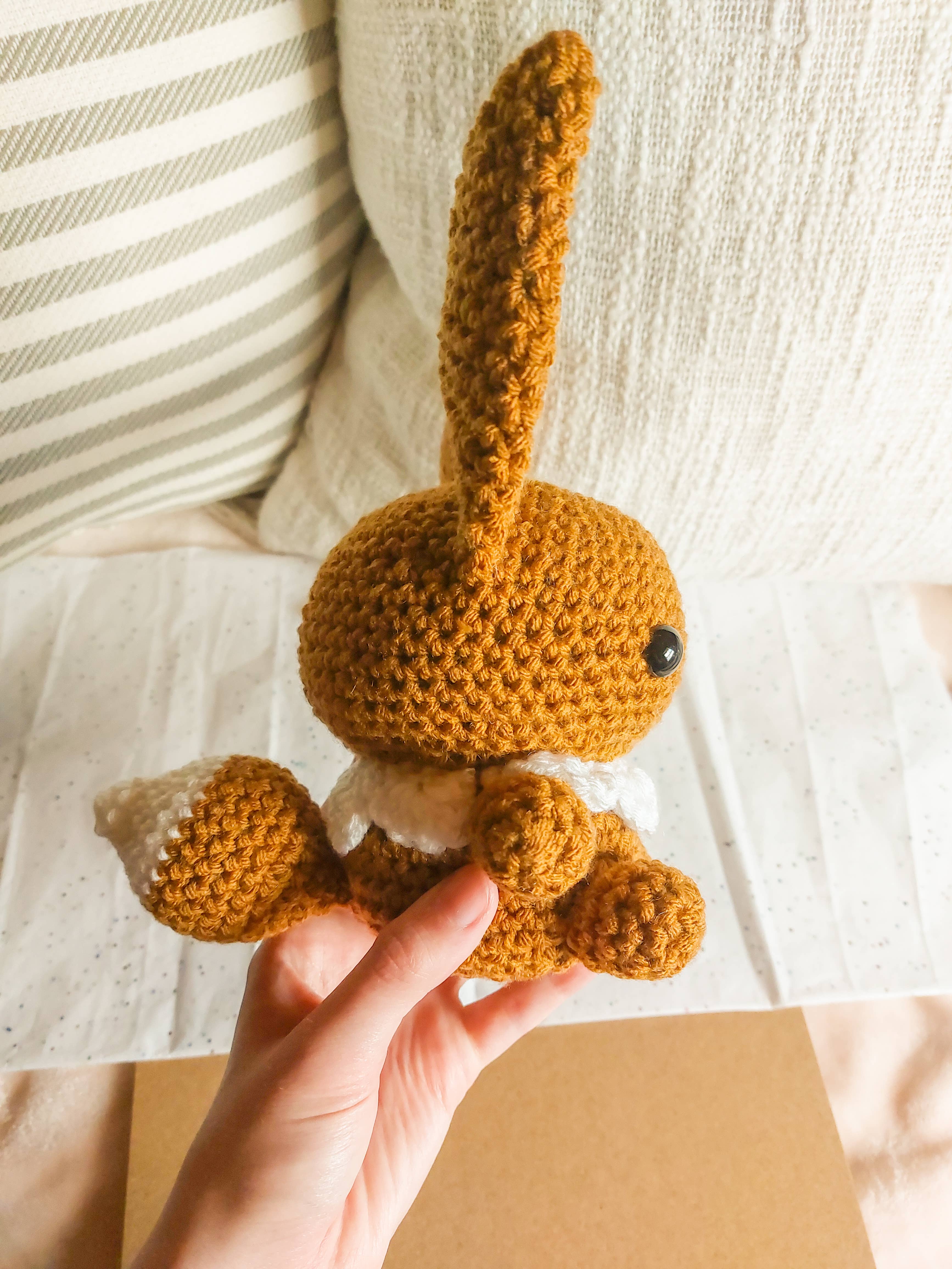 Skys Emporium - Wholesale Stuffed/plush toy – Kids & baby - Crochet Eevee Plushie, Handmade Pokemon Plushy1