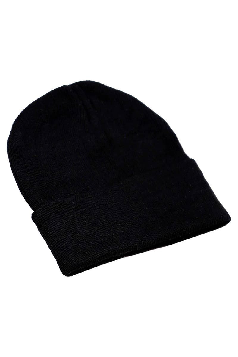 ASSORTI Cap Zone klassiek gebreide muts met omslag in donkere, neutrale kleuren voor groothandel op Faire3