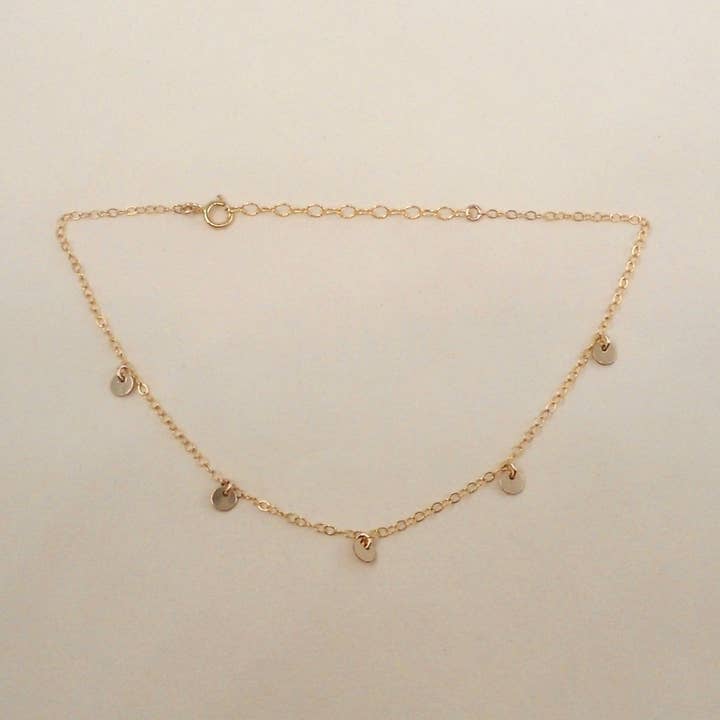 Five Coin Anklet for wholesale by May Martin