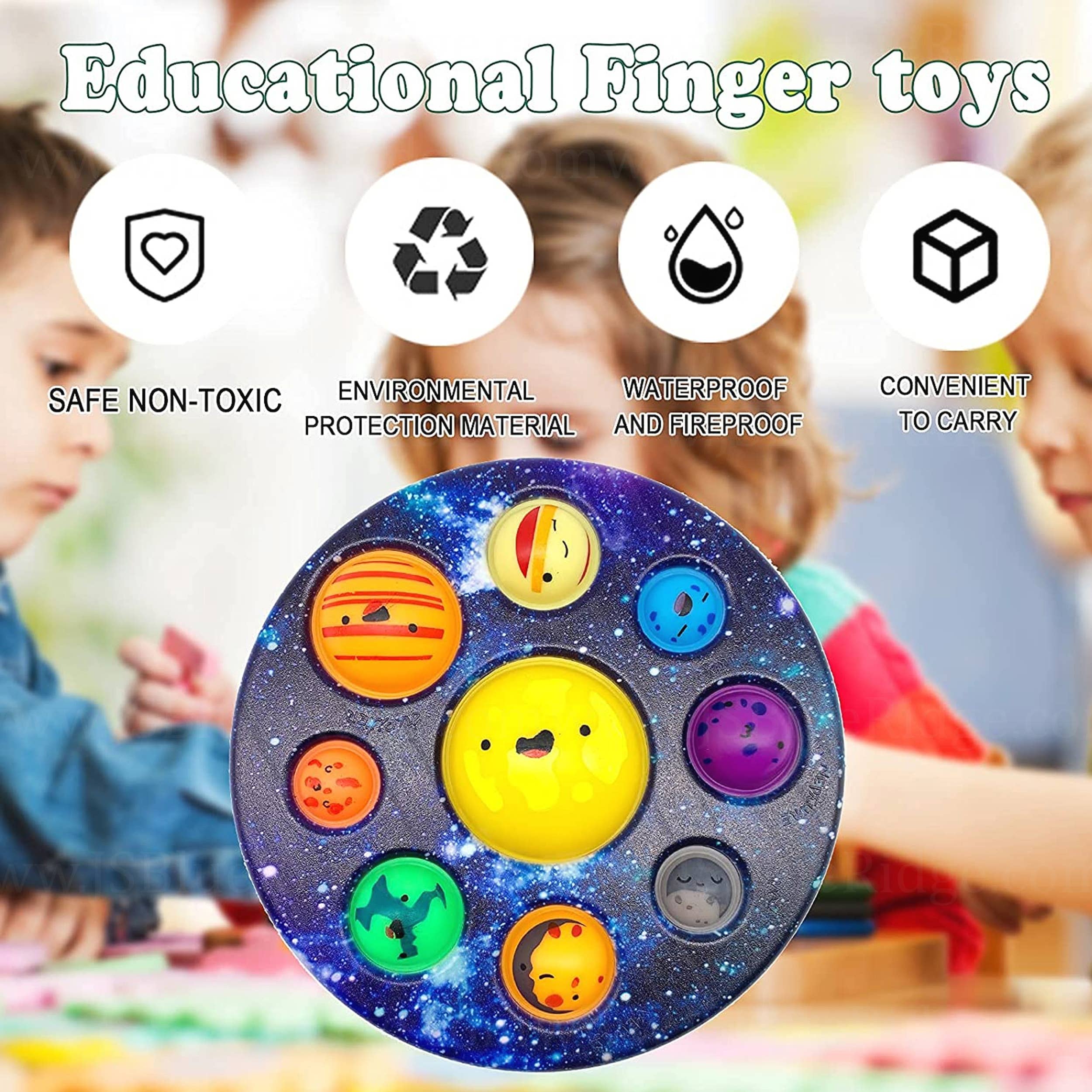 Controller Shaped Fidget Toys Simples-Dimples and Pop in its Black Blue Anxiety Toy Relieves Stress Anxiety for Kids Adults Fidget Poppers Tie Dye Silicone Sensory Push Bubble Popper 