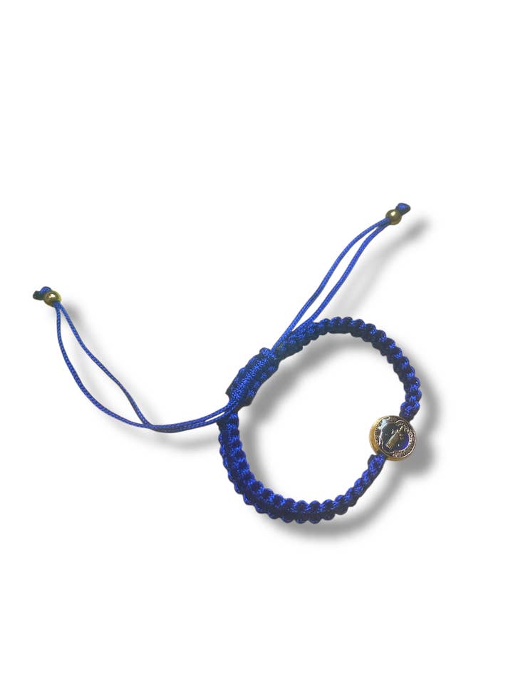 BRACELET: BLUE THREADED FOR CHILDREN ST BENEDICT for wholesale by SAN JUDITAS RELIGIOUS ARTICLES