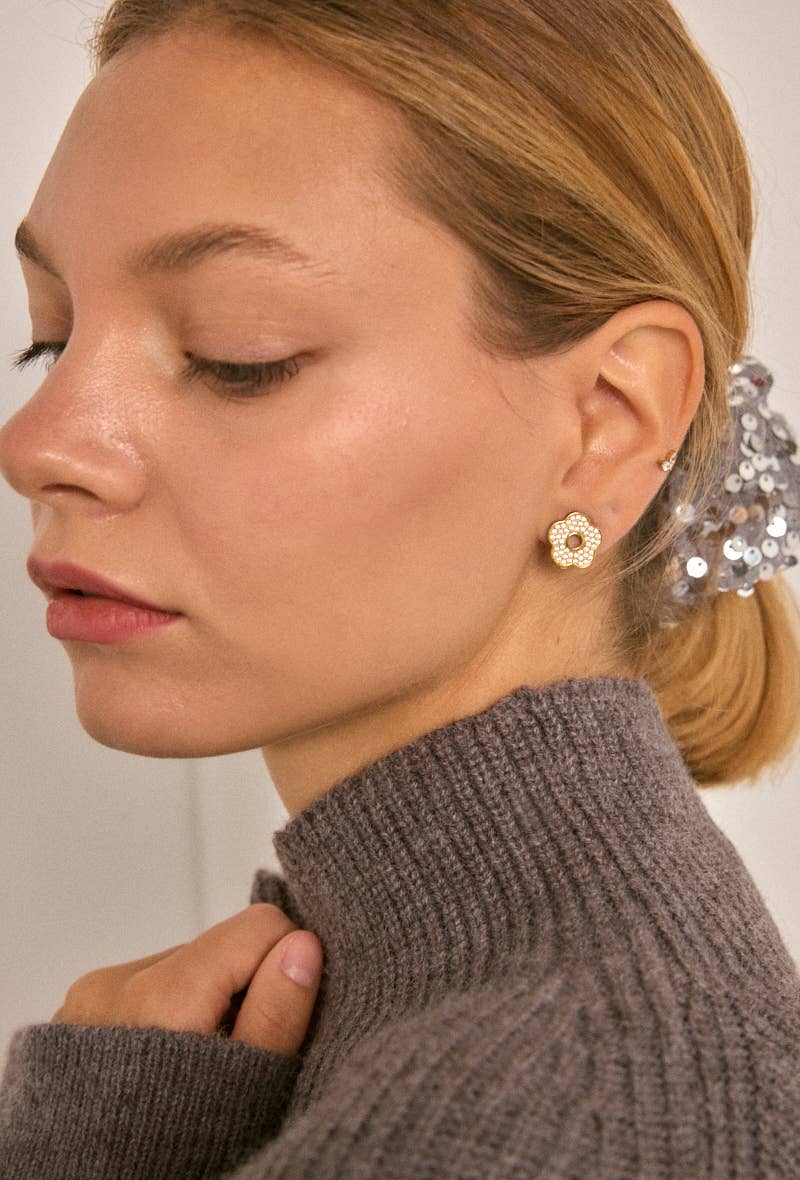 Gold Stainless steel earrings 124RX224 for wholesale on Faire1