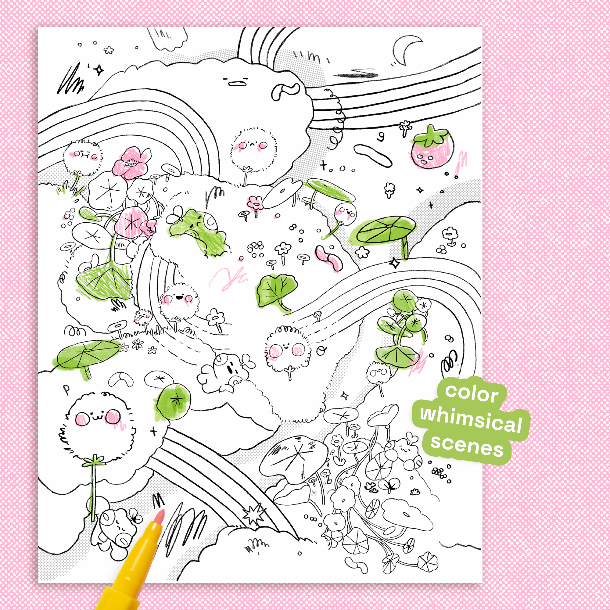 pogpals - Wholesale Coloring & Activity Book - Adult - Oh To Be a Tiny Frog VOL 1. ✿ Coloring Book4