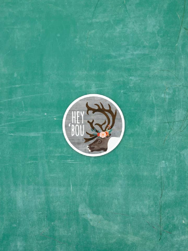 Hey 'Bou - Vinyl Sticker for wholesale by Wren and the Raven