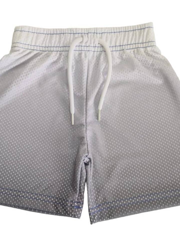 E35611-WHITE Gradient Mesh Shorts for wholesale by 🤍Baby Steps and Mish Kids