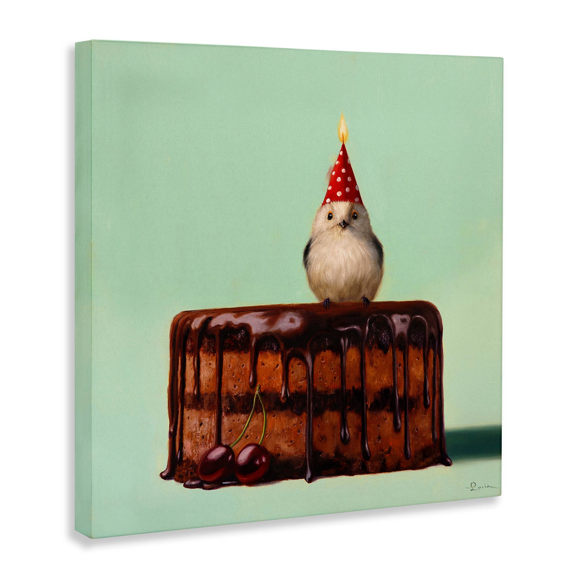 Stupell Industries - Wholesale Wall Sign - Party Hat Bird Chocolate Cake - Unframed Wall Art10