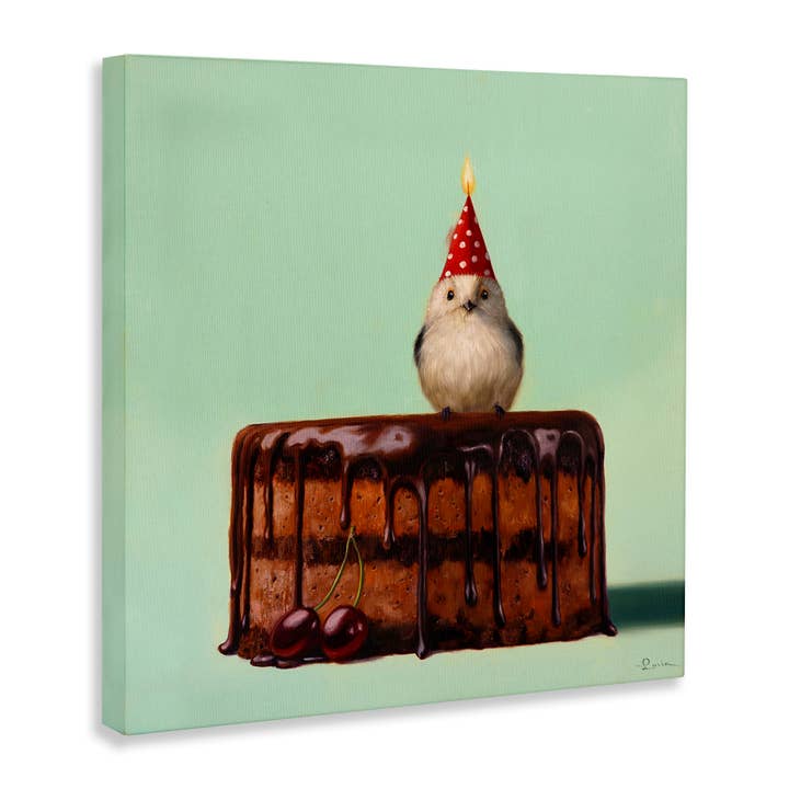 Stupell Industries - Wholesale Wall Sign - Party Hat Bird Chocolate Cake - Unframed Wall Art10