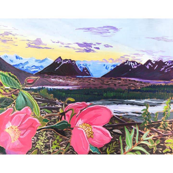 Impression du solstice à McCarthy, Alaska, art du parc national pour la vente par Real Art Is Better