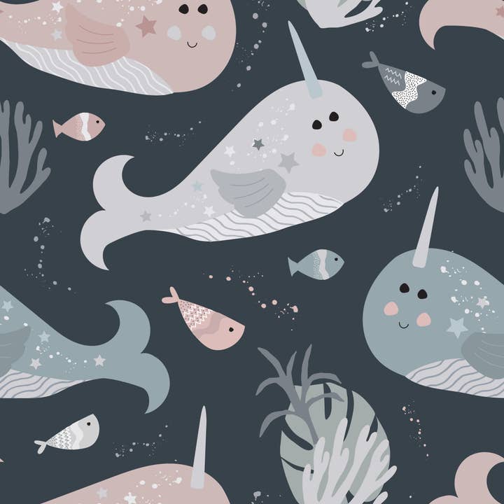 The Really Cute Stuff Company – wholesale Notebook – Narwhal Hardback Lined Notebook - A4 or A5 1