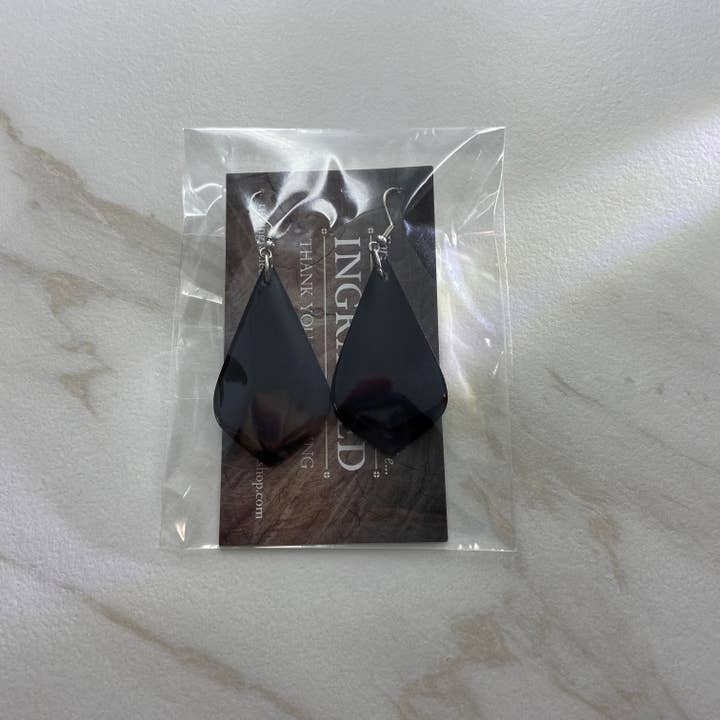 Ingrained - Wholesale Dangle Earrings - African Blackwood - Briolette