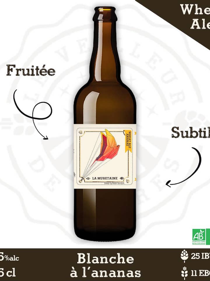 Le Veilleur de Bieres bio - Blanche 75cl - Wheat Ale pour la vente par Le Veilleur de bières
