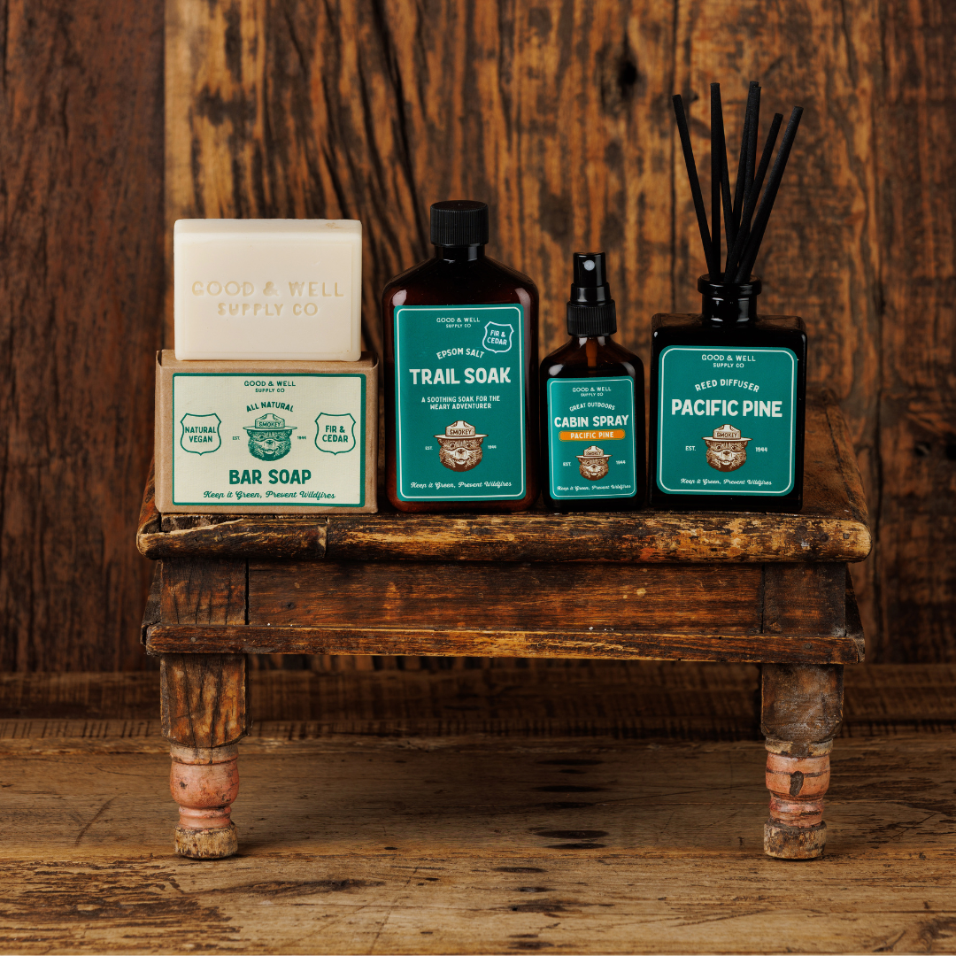 Good & Well Supply Co. – wholesale Room & linen spray – Pacific Pine Smokey Bear Cabin Spray2