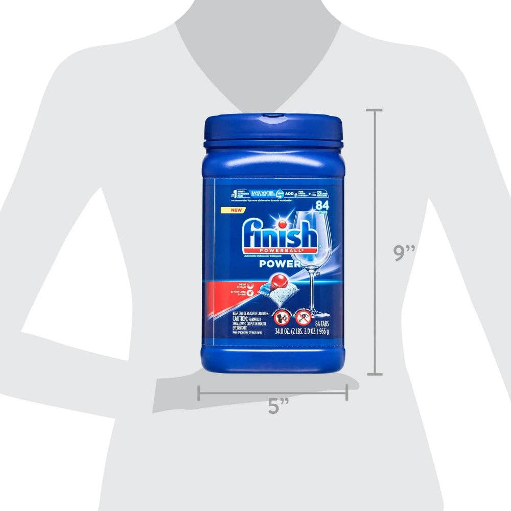First Choice Buying - Wholesale Dishwasher Tablets - Finish Power Dishwasher Detergent Powerball, 84 Tabs5