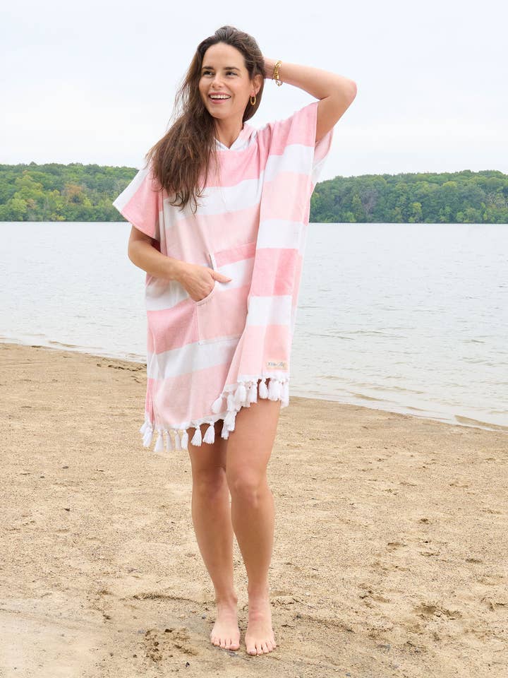 Freya Hooded Terry Cloth One Size Poncho Swimsuit Cover Up and other Purchase Wholesale swim coverup. Free Returns & Net 60 Terms on Faire trending on Faire.