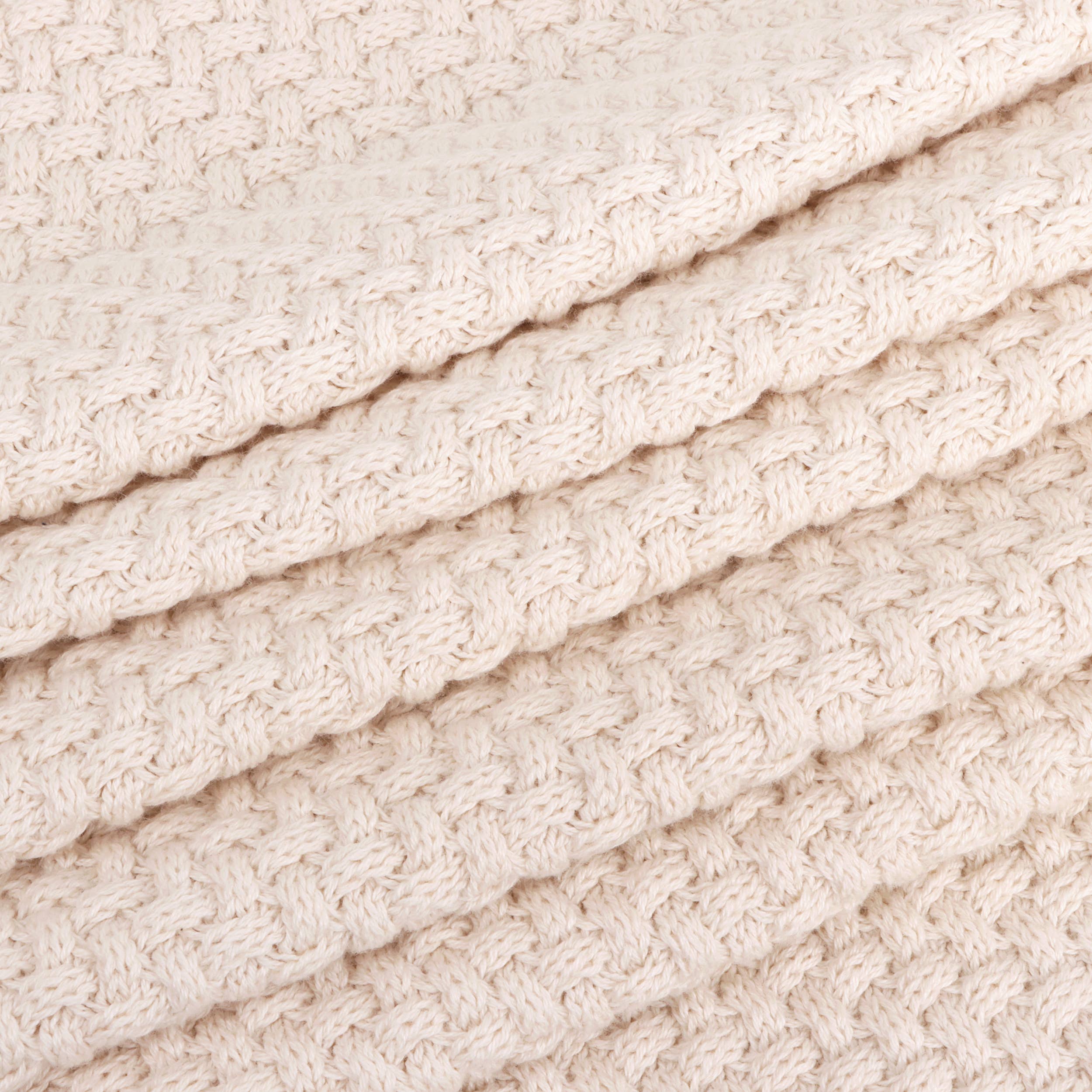 Viverano Organics - Wholesale Bedding Blanket - Kids & Baby - Moss Knit Baby Blanket+Bunny Ring Rattle Gift Set (Organic)6