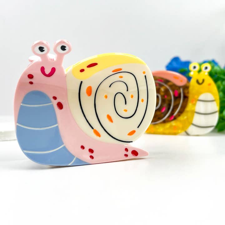 mildstyles - Wholesale Hair Clip - Women's - Happy Mystery Snail Acetate Animal Hair Claw Clip2