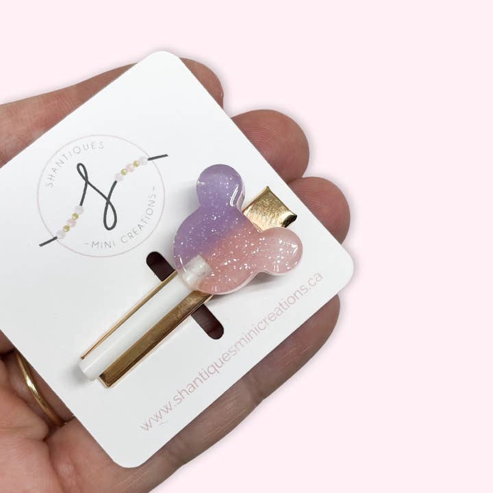 Shantiques Mini Creations - Wholesale Hair Clip - Kids - Lollipop - Alligator Bar Clips1