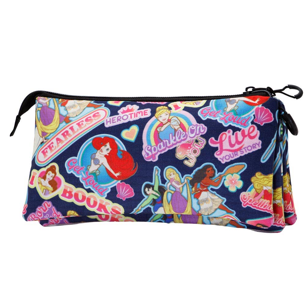 KARACTERMANIA – wholesale Pencil case/pouch – Disney Princess Fearless-Triple HS Pencil Case2
