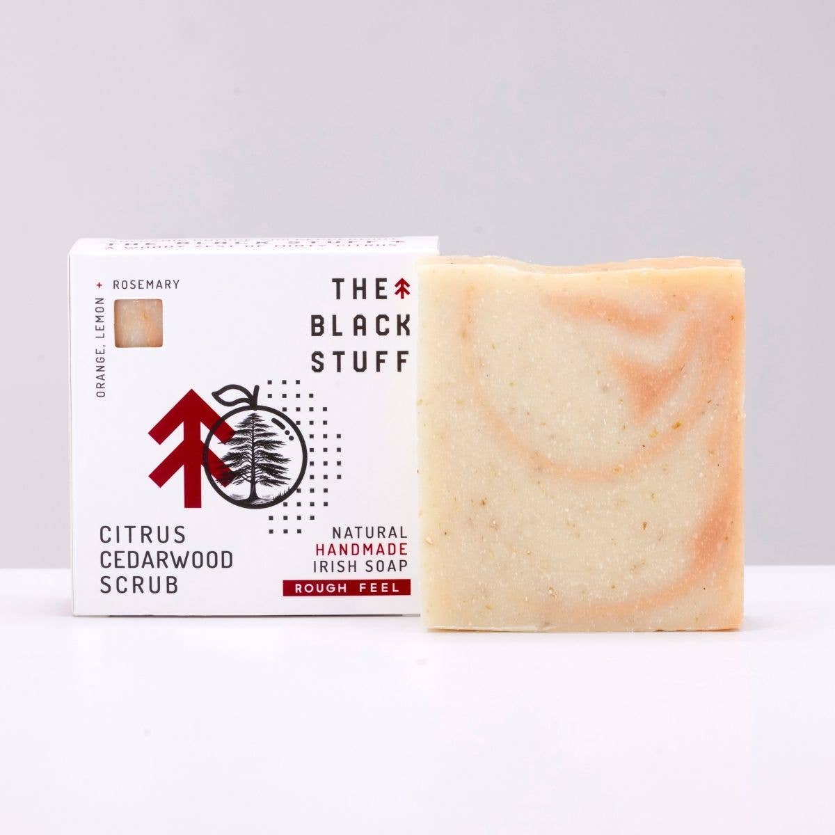 The Black Stuff - Wholesale Bar Soap - Citrus Cedarwood Scrub1