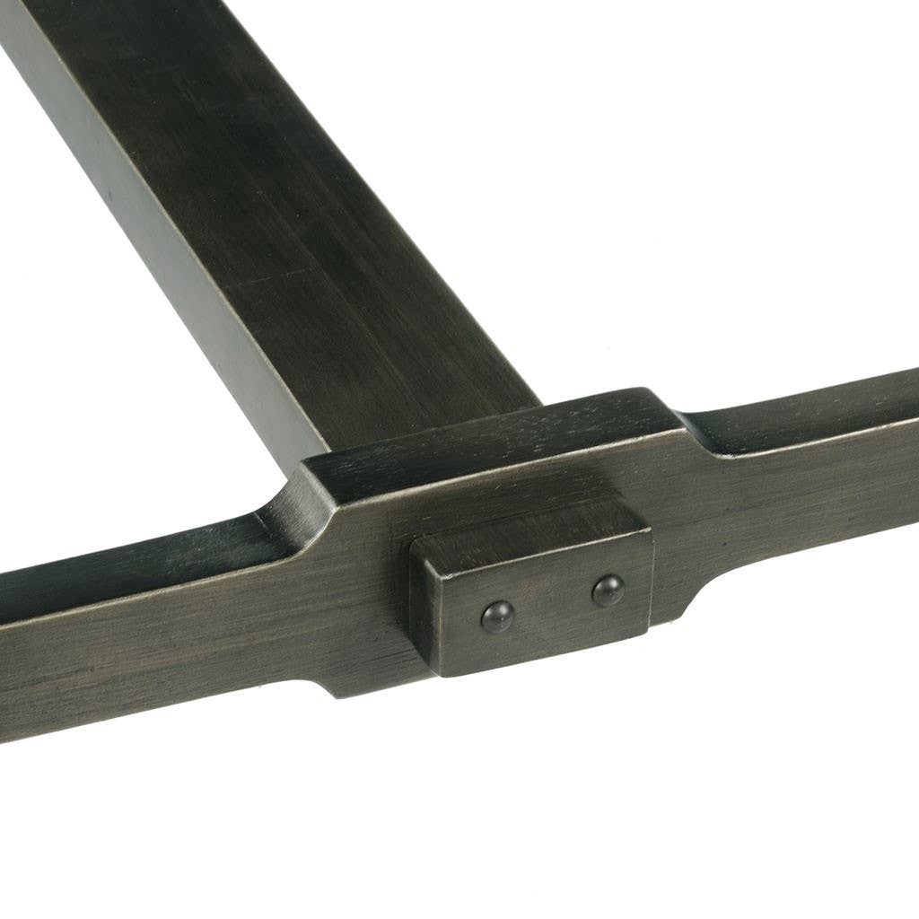 Olliix - Vente Tables d'appoint - Table de salle à manger industrielle vintage extensible *6