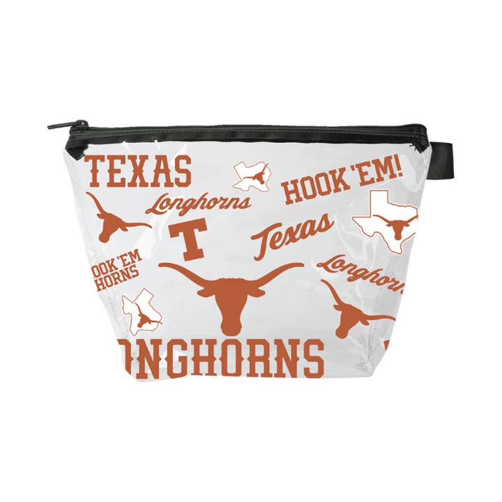 Texas Longhorns Medley Cosmo Vinyl Bag for wholesale by Indigo Falls