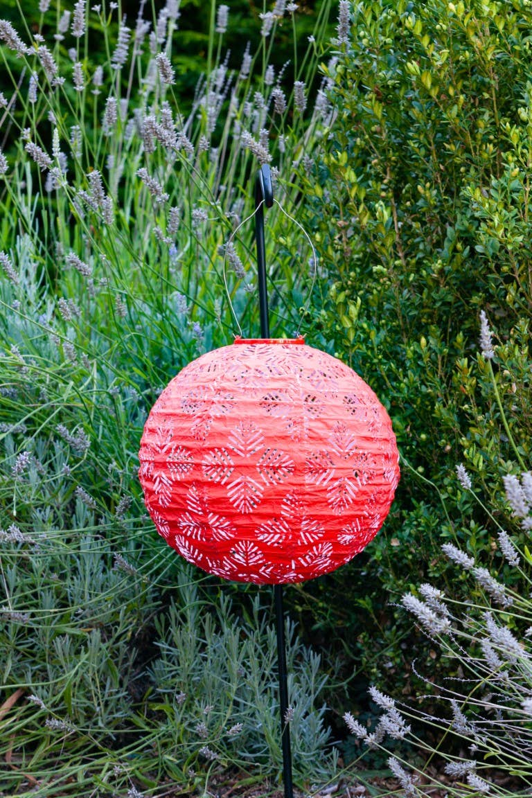 Allsop Home & Garden - Wholesale Outdoor/Lawn Light - Stella Brights 12" Globe Solar Lantern - Chili8